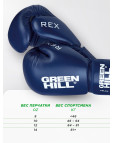 Перчатки боксёрские Green Hill REX, BGR-2272, 8 oz, синие Синий-фото 5 additional image